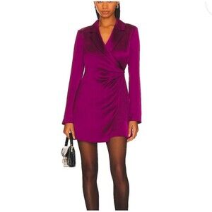 Steve Madden Jasper Blazer Dress In Pum Caspia Sz M New